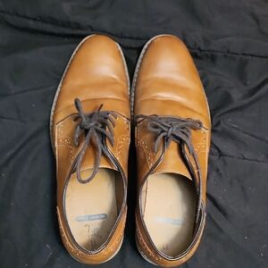 Men's Brown Leather Oxford Shoes